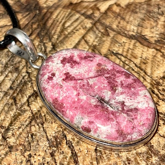 Pink Thulite Pendant 2” - Picture 10 of 15